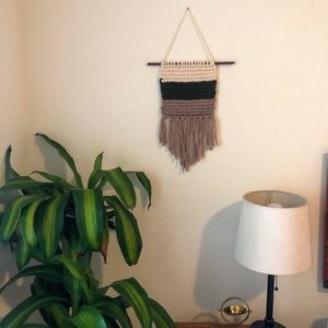 Hand-knit Boho Wall Tapestry